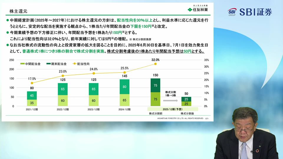 住友林業株式会社主催　個人投資家向けオンライン会社説明会